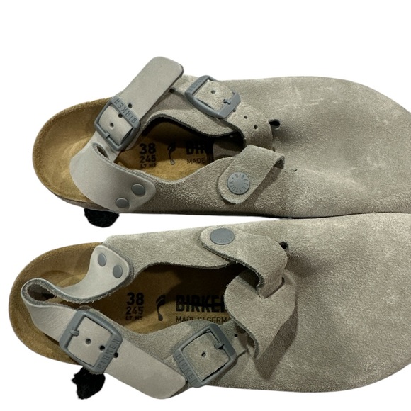 Birkenstock Tokio Suede Leather Stone Coin - Picture 3 of 5